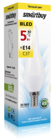 Лампа светодиодная C37 E14 5W/40W свеча на ветру тёп. Smartduy