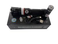 Фонарь Поиск FA-1809-P50 (чёрный в коробке с фокус.+шнур Micro USB+аккум.18650)