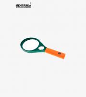 Лупа-ракетка  Magnifying Glass 3х-6х Ø75мм с компасом,зелено-оранжевая
