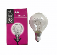 Лампа накаливания E14 60W шар декор. прозр. Classic