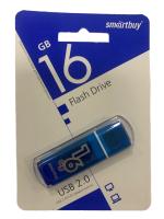 Флеш-накопитель 16GB SmartBuy USB 2.0 пластик,синий
